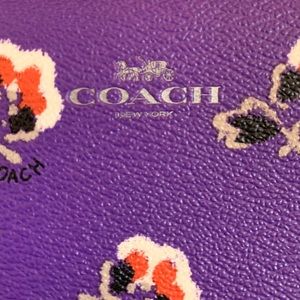 Purple Coach wallet